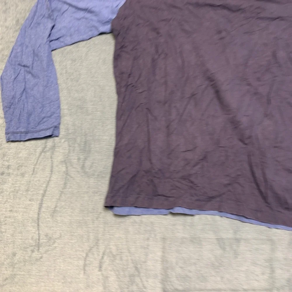 Tommy Hilfiger Shirt Mens Large Heather Blue Crew Neck Long Sleeve Regular Fit
